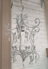 Deckenlampe Kristall Kronleuchter Perlen Lampe Shabby Chic lamp