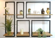 Wandregal Holzoptik& Metall