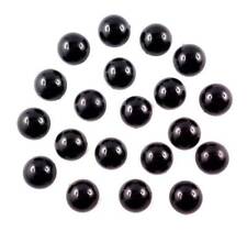 Halbperlen rund 14 mm schwarz