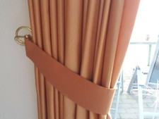 2 Vorhänge Gardinen Schals  je 2,27m hoch x  3,38m  breit mit Bleiband  