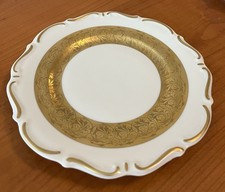 Alka Kunst Kronach Bavaria Porzellan Kuchenteller 19,8 cm Gold Handgemalt