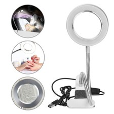 LED Lupenleuchte Lupenlampe Kosmetik Tätowierung 8x Dioptrien Lupe Tischlampe