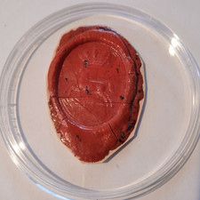 Historischer Wachs-,Lacksiegel Abguss Braunschweig Antik Petschaft Altdeutsch