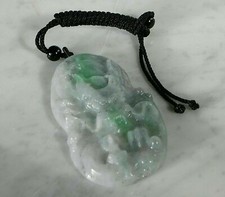 1A Jade Drachen Amulett Glücksdrache - Schutz - Glück Heil Stein + Zertifikat + 