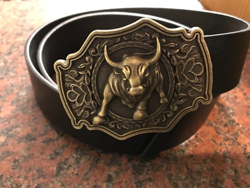 Bull metal buckle free belt - buckle,