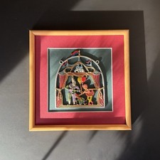 Vintage Zinnrelief „Theater