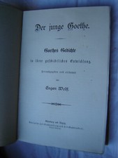 Eugen Wolff Der junge Goethe