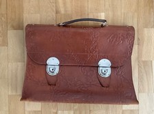 Lehrertasche Aktentasche Ledertasche braun Vintage