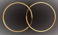 Creolen vergoldet Silber 925 Gold Ohrringe 1 Paar 1, 1,5, 2,5, 3, 4, 5, 6, 7 cm 