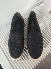 Halbschuhe Sommer Urlaub von Venice schwarz Gr. 37 transparent *gut erhalten*