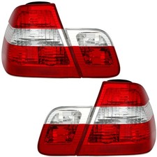 Rückleuchten Set für 3er BMW E46 Limousine 1998-2001 Heckleuchten Rot Weiß