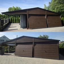 Doppelgarage 9x7 m Carport