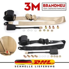 3 Punkt Automatikgurt Sicherheitsgurt Gurtpeitsche 300cm Für VW GOLF 4 Variant