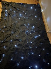 ZOOM Starcloth Sound Aktiv Hintergrund DJ Party 9'x6' mit Controller, Tasche White Star