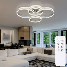 LED Decken Lampe Ring Design dimmbar Fernbedienung Tageslicht Leuchte L 85 cm