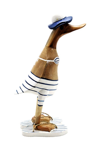 Deko ente holz laufente - ente, bikini