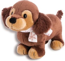 Nici Dackel Skida mit Schal 22cm