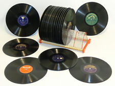 Schellackplatten Sammlung 37 St. Konvolut mit Plattenständer im Set