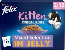 FELIX As Good it Looks Kitten Mixed in Jelly Wet Cat 85 g (48er Pack) 
