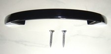 11 Möbelgriffe - Schrankgriffe - Schubladengriffe Kunststoff schwarz / chrom