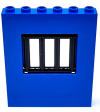 LEGO 1x6x7 Wand Panele blau
