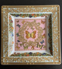 Rosenthal Versace le Jardin de Versace Porzellan Schale Eckig 22 Cm