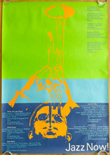 Poster Plakat München Olympiade 1972 Jazz Now - A0 - 70er 70s Kunst Kultur Musik