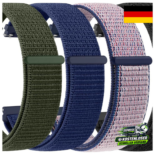 Nylon uhrenarmband 22mm - nylon,