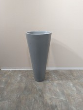 B-Ware Terrazzo Standwaschbecken Waschtischsäule Malibu 90 cm grau WOHNFREUDEN