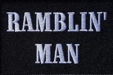 Ramblin Man patch Embroidery