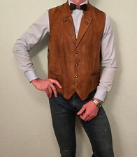 Julius Lang Herren Leder Weste