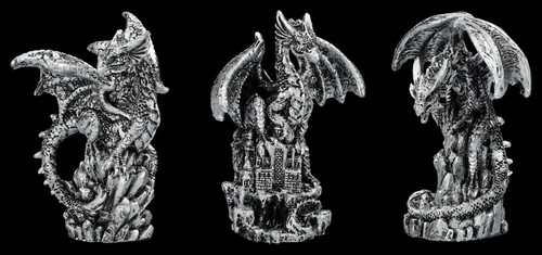 Drachenfiguren 3er set kleine - 3er,