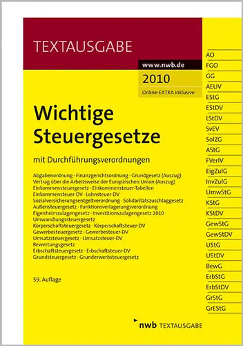 Wichtige steuergesetze - wichtige,
