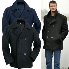 US Navy Pea Coat XS-5XL Marine Mantel Wolle Wintermantel Kurzmantel Caban Colani
