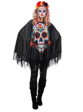 Dia de los Muertos Poncho mit