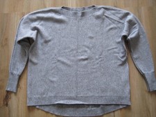 Pullover Feinstrick hellgrau Gr. M