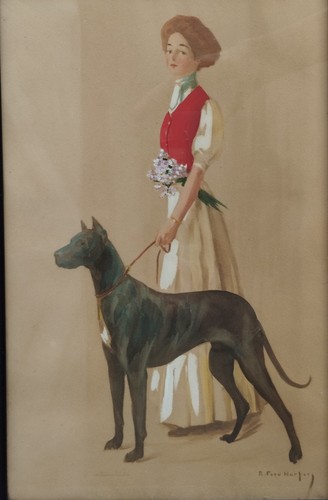 Aquarell pastell gemälde - pastell, ruth