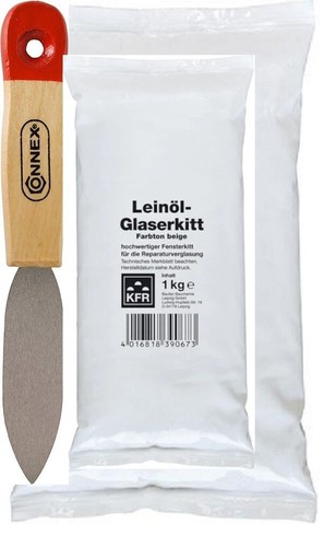 Set leinölkitt 1kg - ,