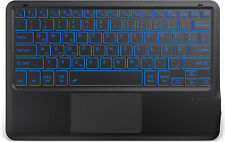 EasyAcc Beleuchtete Bluetooth Tastatur mit Touchpad Ultraleicht QWERTZ  (HT37)