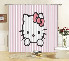 Niedlich Schöne Hello Kitty 3D Vorhang Blockout Foto Drucken Vorhänge Drapieren