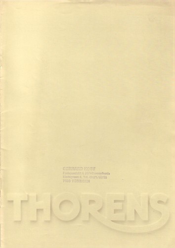 Thorens katalog td166mkii - thorens,