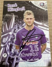 Autogramm  Rene‘ Klingbeil  BSG Wismut Aue, FC Erzgebirge Aue 3. Liga 2009/10