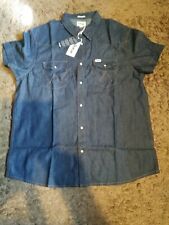 Wrangler Jeanshemd Kurzarm Gr. XL in Blau / Jeans Western Spotlite
