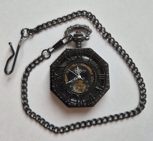 Achteckige taschenuhr mit - achteckige,