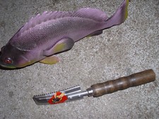 Fischentschupper manuell Fischschuppenentferner Fischschuppen-Kratzer neu-wertig