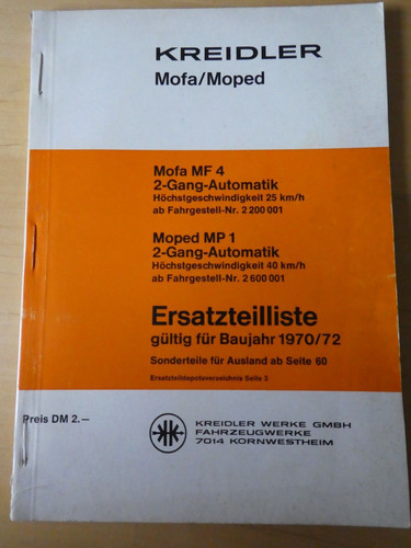 Kreidler mf4 mp1 - ,