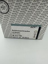 Schlossschraube mit Mutter DIN 603 M12x140 25stk Verzinkt