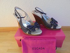 Feine ESCADA Leder Wedges NP: 279€ TOP Schuhe Pumps High Heels Gr. 36