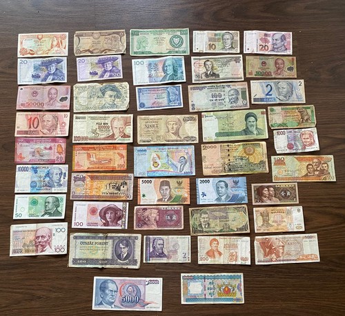 Banknoten sammlung sammler - banknoten,