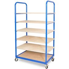 Etagenwagen 6 Ebenen, BxTxH 1050x500x1690 mm, 4 Lenkrollen